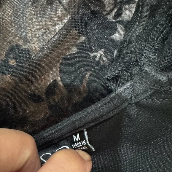 Windsor Black Sheath Dress with Bishop Sleeves - Picture 9 of 10